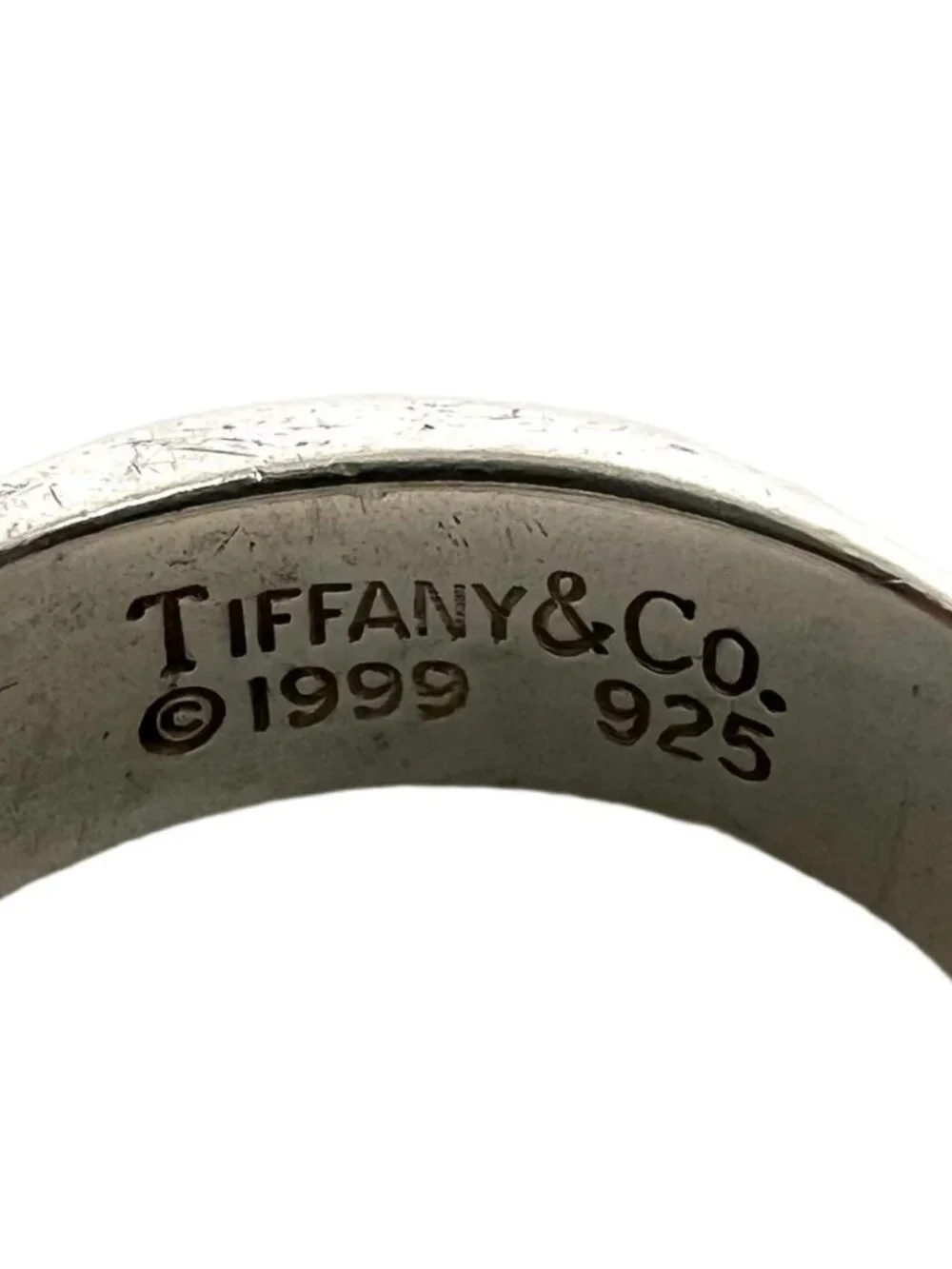 Tiffany & Co Vintage Knife Edge Ring 925 Sterling Silver
